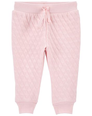 Quilted Double Knit Joggers, 