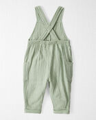 Baby Organic Cotton Gauze Overalls, image 2 of 6 slides