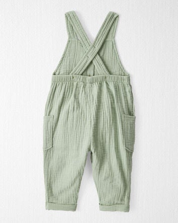 Baby Organic Cotton Gauze Overalls, 