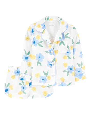 Toddler Floral Loose Fit 2-Piece Pajamas, 