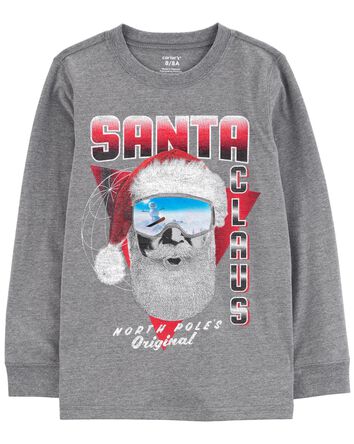 Kid Santa Dinosaur Graphic Tee, 