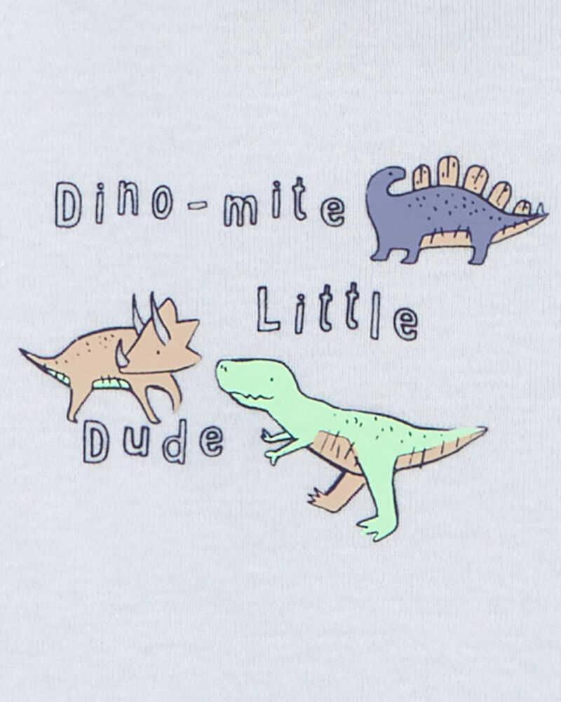 Baby 7-Piece Dinosaur  Short-Sleeve Bodysuits & Pull-On Pants Set, image 7 of 10 slides