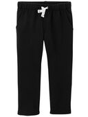 Black - Pull-On French Terry Pants