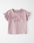 Baby Organic Cotton Wild One Ruffle Tee, image 1 of 4 slides