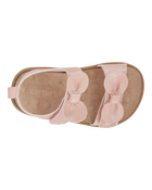 Baby Every Step® First Walker Bow Faux Cork Sandals - Pink, image 4 of 7 slides