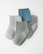 Toddler 4-Pack No-Slip Socks , image 1 of 3 slides