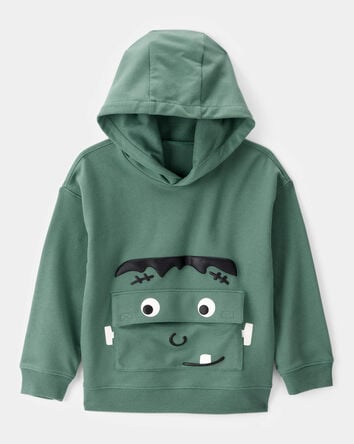 Toddler Halloween Frankenstein Pullover Hoodie - Green, 