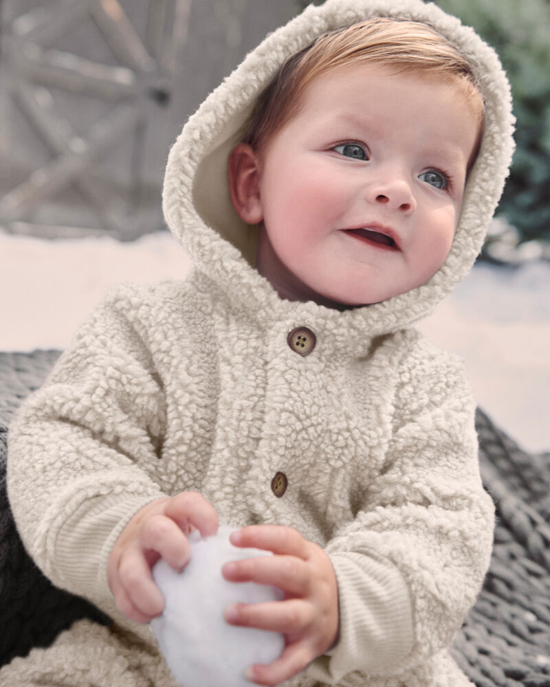 Baby Sherpa Jumpsuit Made with Recycled Materials
, image 4 of 5 slides