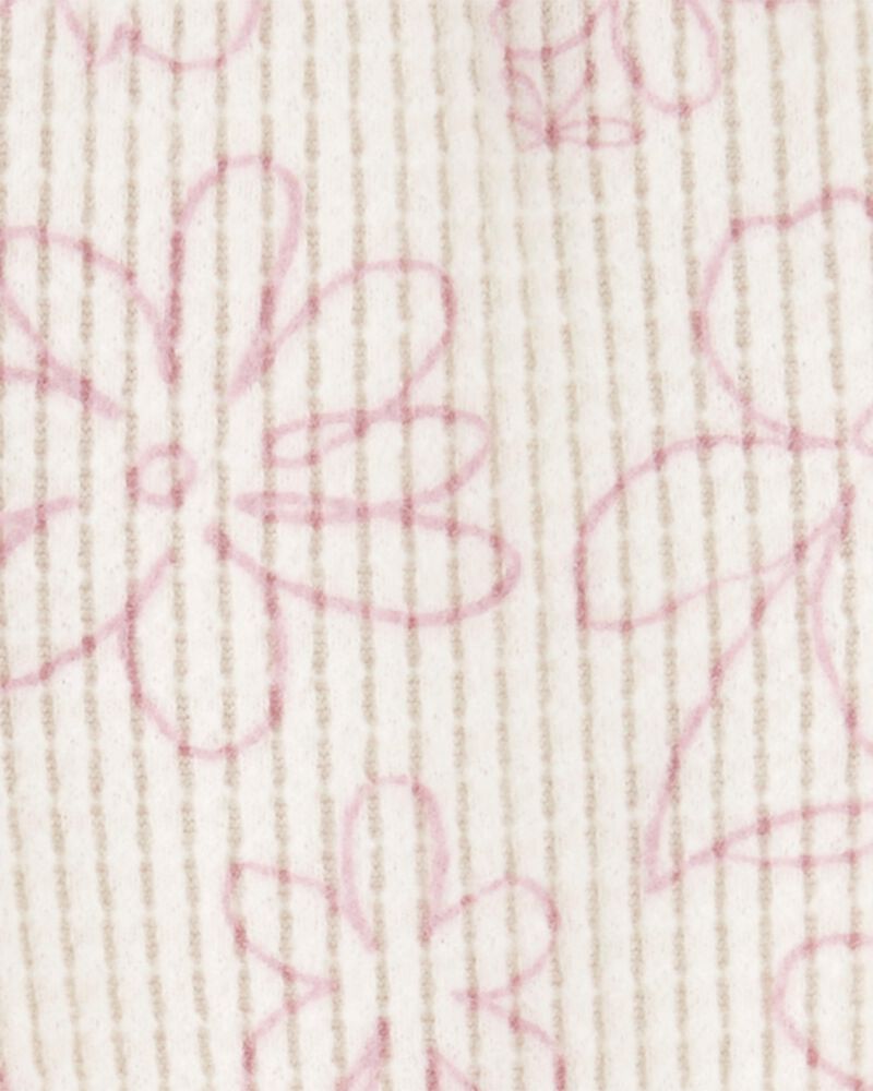 Baby Girl Floral Pull-On Thermal Pants, image 3 of 4 slides