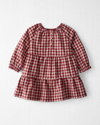 Baby Cozy Tiered Dress Made with Organic Cotton
, image 1 of 6 slides