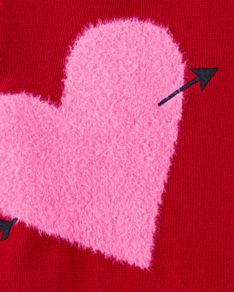 Heart Sweater - Red, image 2 of 3 slides