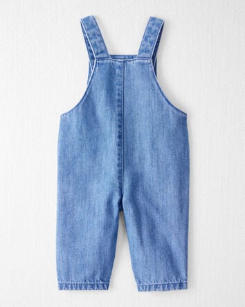 Baby Organic Cotton Chambray Overalls, 
