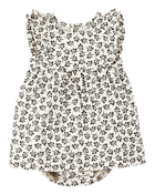 Baby Girl Floral Print Sunsuit, image 1 of 3 slides