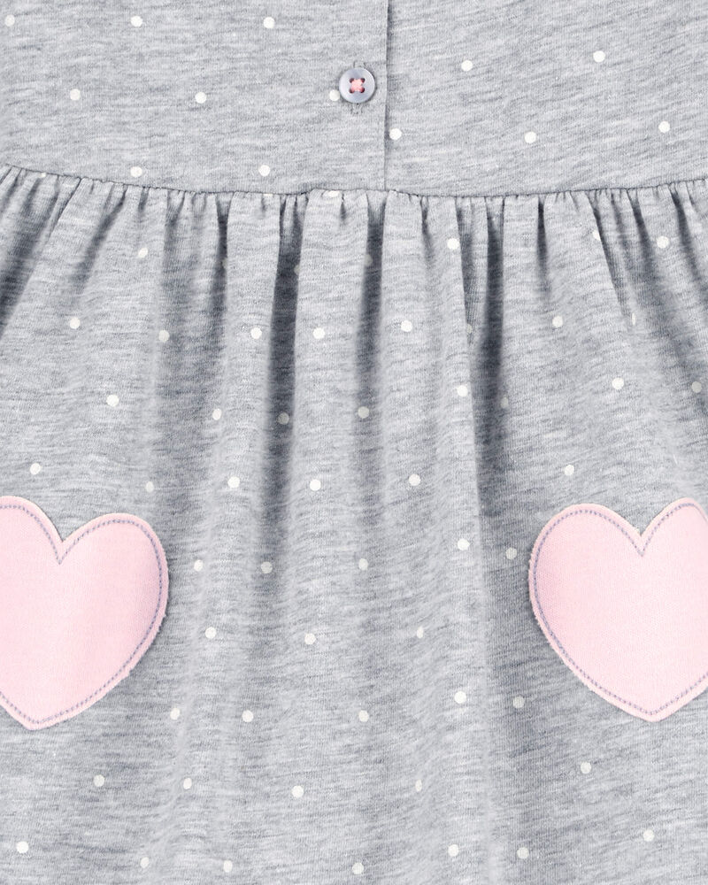 Baby Heart Jersey Dress, image 4 of 5 slides