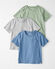 Teal, Moss Green, Grey Heather