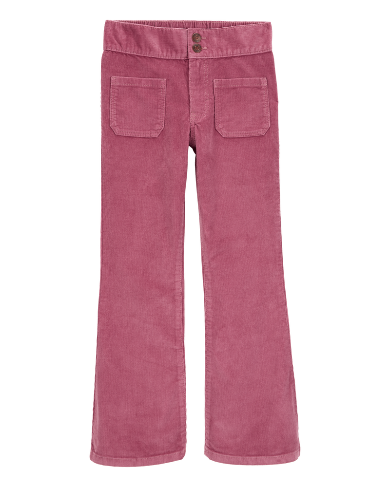 Kid Flared-Leg Corduroy Pants - Pink, image 1 of 4 slides
