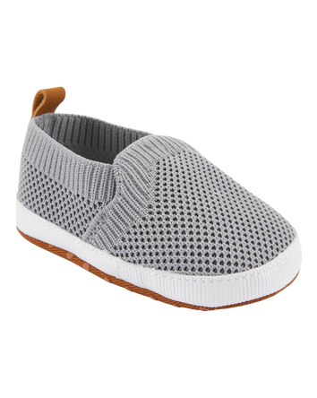 Baby Mesh Slip-On Shoes - Grey, 