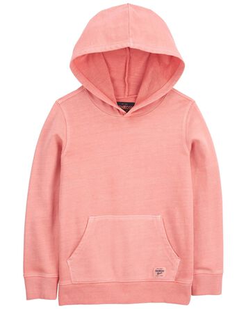 Kid French Terry Lined Hooded Pullover, 