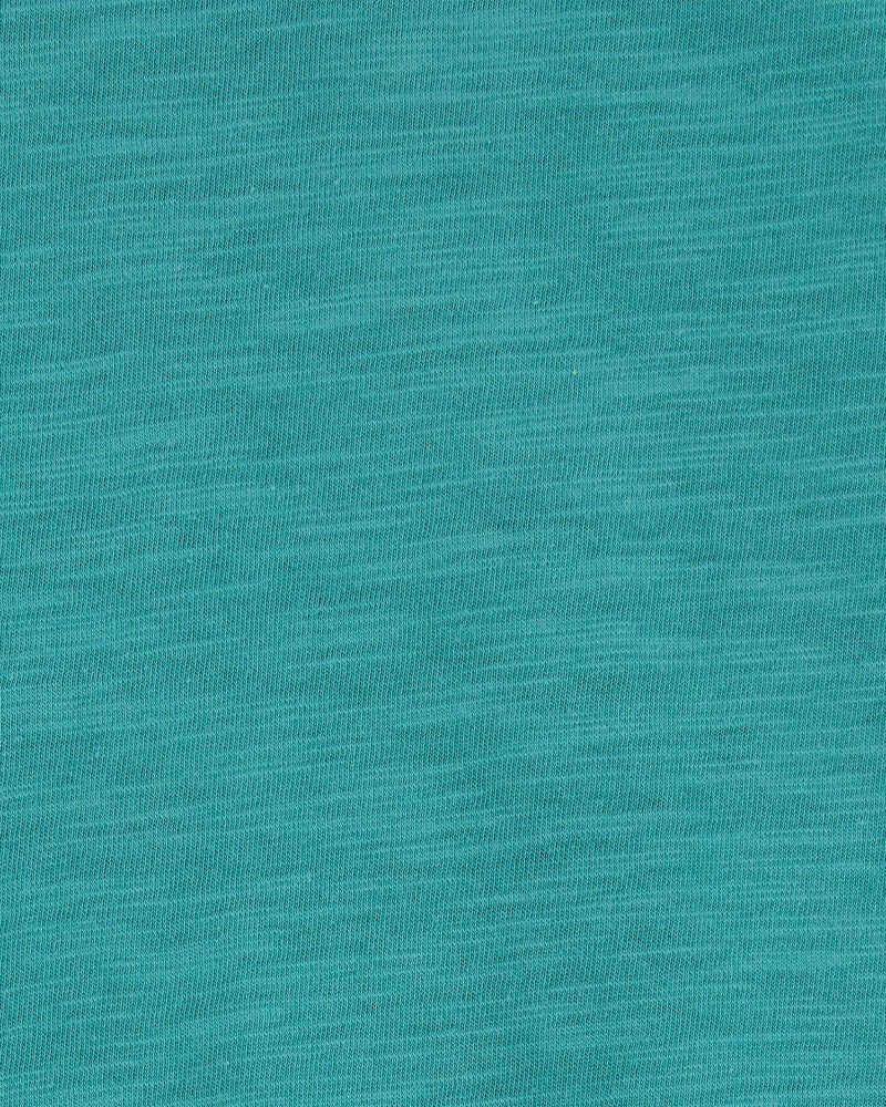 Baby Polo Cotton Romper -Green, image 3 of 4 slides