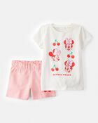 Toddler 2-Piece Minnie Mouse Outfit Set, image 1 of 4 slides