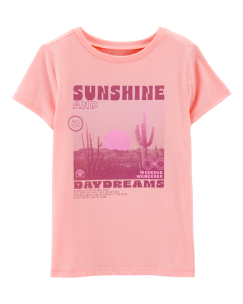 Kid Sunshine Graphic Short-Sleeve Tee - Orange, 