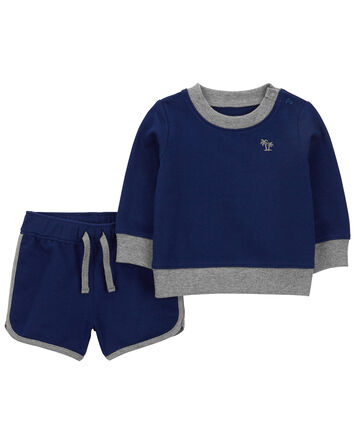 Baby 2-Piece Sweatshirt & Short Set, 