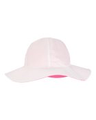 Toddler Girl Reversible Solid Swim Hat - Pink/White, image 2 of 3 slides