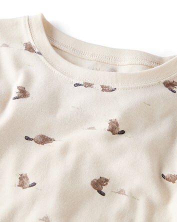 Kid Organic Cotton Pajamas in Beavers' Creek Print, 