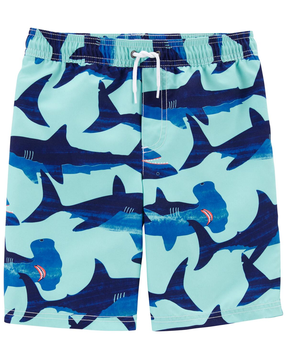 Blue Kid Shark Swim Trunks | carters.com