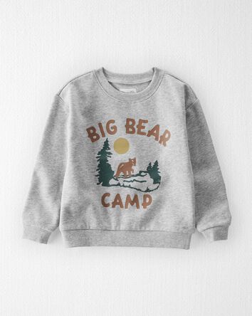 Toddler Big Bear Fleece Pullover Made With Organic Cotton, 