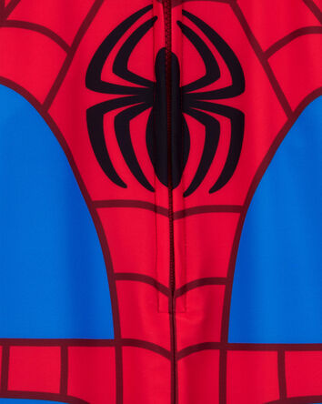 Toddler Marvel™ Spider-Man 1-Piece Rashguard Swimsuit - Blue/Red, 