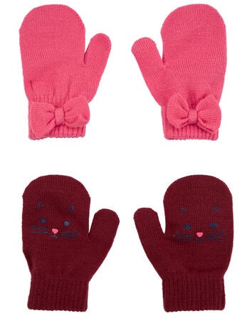 Toddler 2-Pack Gripper Mittens, 