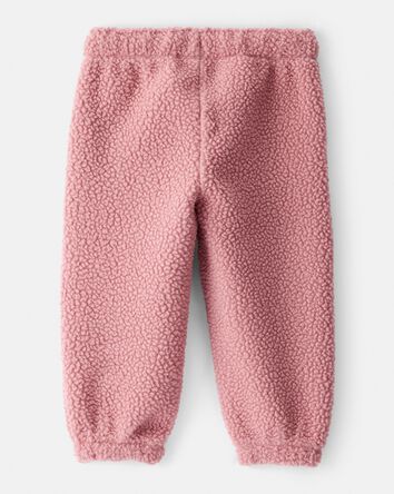 Baby Girl Cozy Jogger Pant - Pink, 