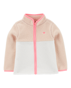 Baby Embroidered Teddy-Fleece Jacket, image 1 of 3 slides