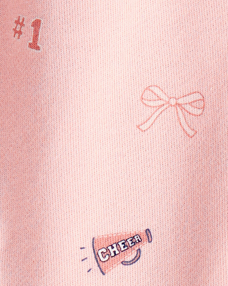 Baby Girl Art Print Collared Long-Sleeve Dress - Pink, image 4 of 5 slides