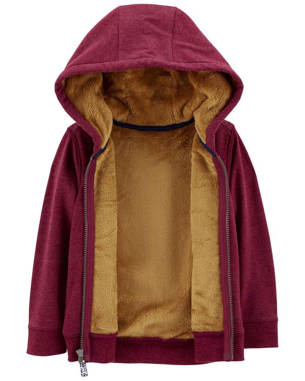 Red Toddler FuzzyLined Hoodie