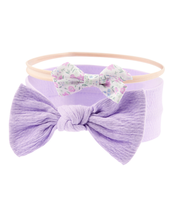 Baby 2-Pack Headwraps - Purple, 