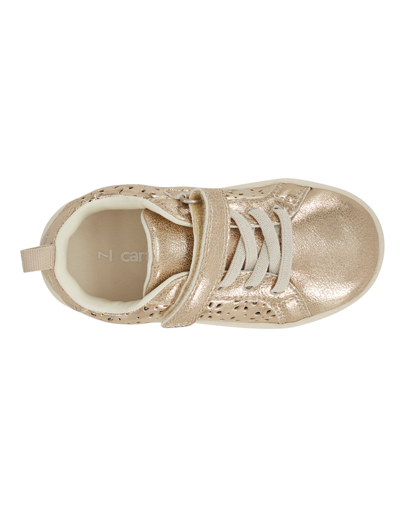 Toddler High-Top Glitter Sneakers - Gold, image 4 of 7 slides