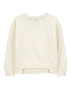 Kid Fleece Pullover - Cream, image 1 of 3 slides