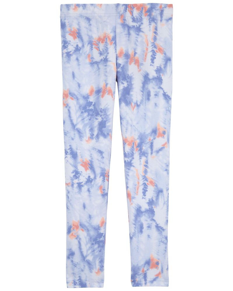 Kid Tie-Dye Stretch Leggings, image 2 of 3 slides