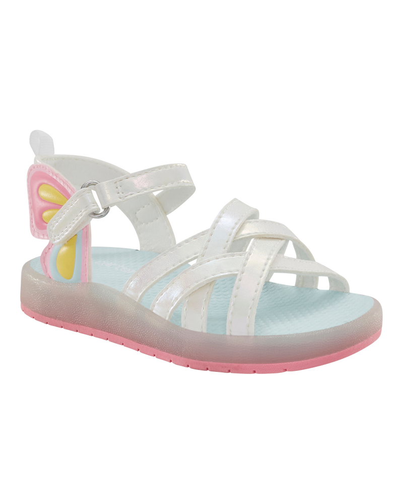 Toddler Butterfly Light-Up Sandal, image 1 of 8 slides