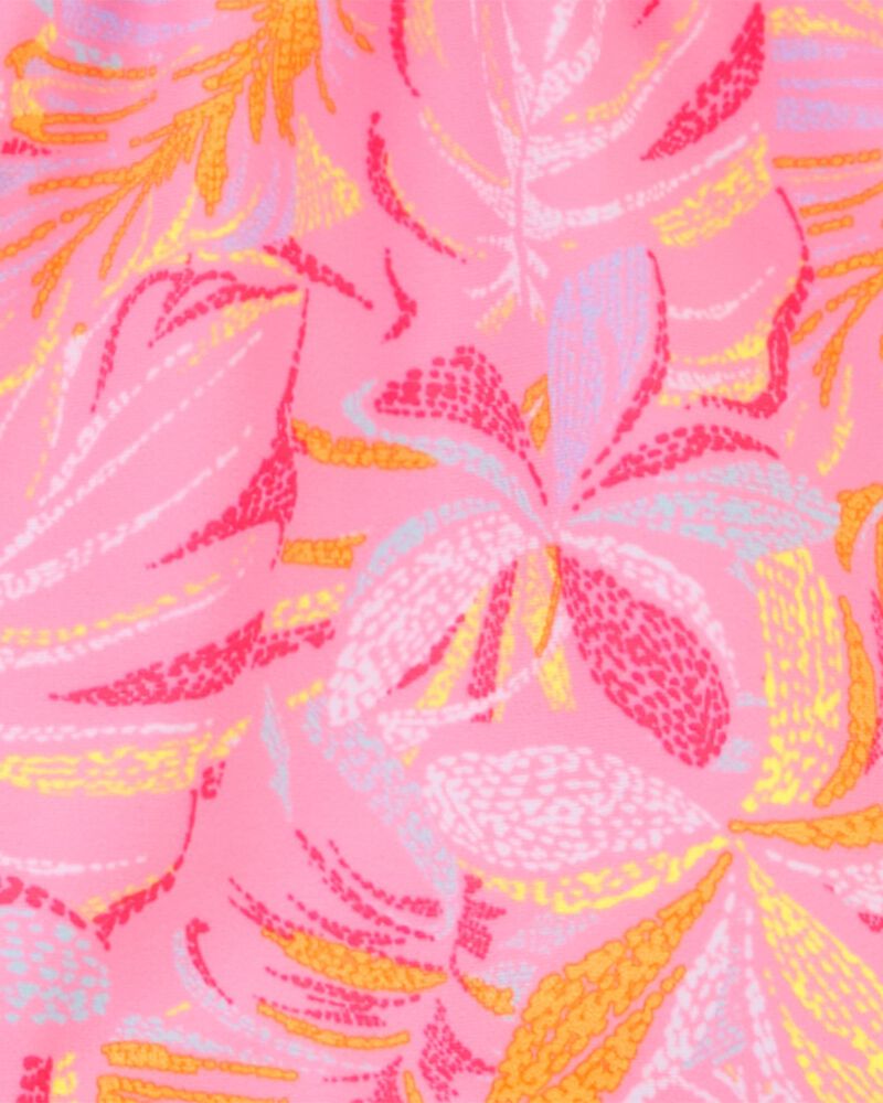 Kid Palm Print Halter Swimsuit, image 3 of 4 slides