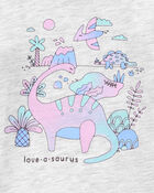 Toddler Dinosaur Long-Sleeve Graphic Tee, image 2 of 3 slides