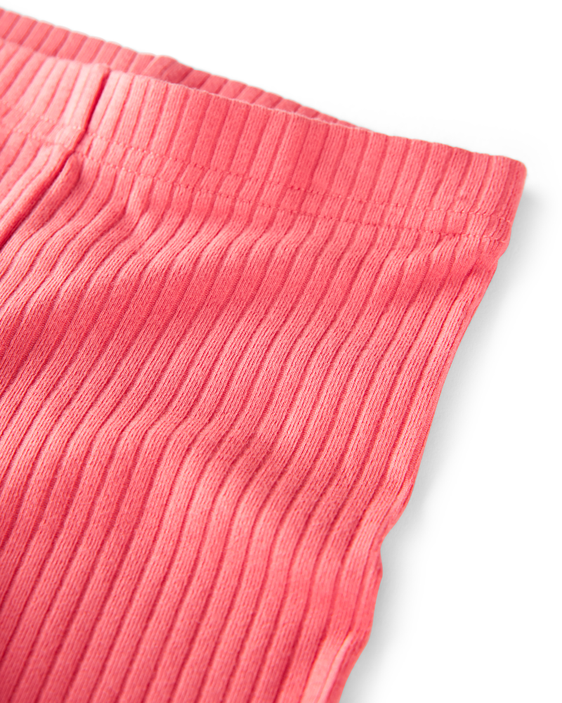 Toddler 2-Pack Organic Cotton Ribbed Pedal Shorts, image 3 of 3 slides
