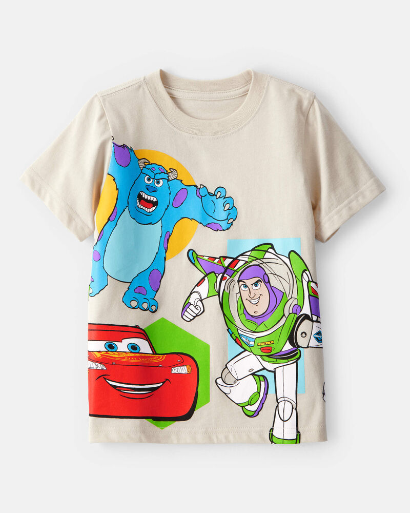 Toddler Pixar Character Short-Sleeve Graphic Tee - Cream, image 1 of 4 slides