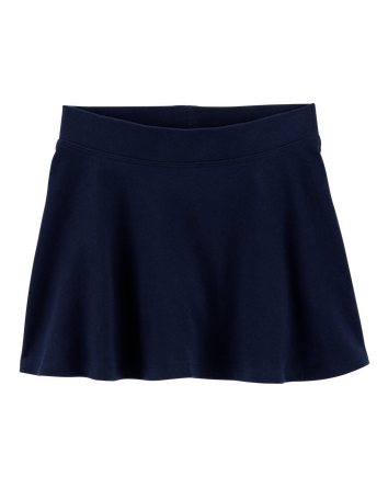 Toddler Ponte Knit Uniform Skirt - Navy, 