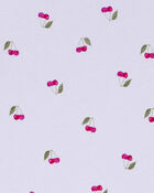 Toddler Cherry Print Peplum Top, image 2 of 3 slides
