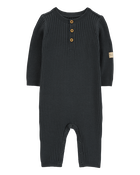 Baby Button-Down Sweater Jumpsuit, image 1 of 5 slides