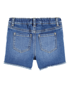 Toddler Daisy Print Iconic Denim Short - Blue Ozone Wash, image 4 of 6 slides