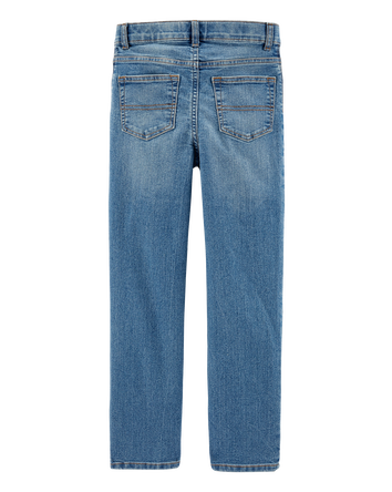 Kid Medium Wash Straight-Leg Jeans, 